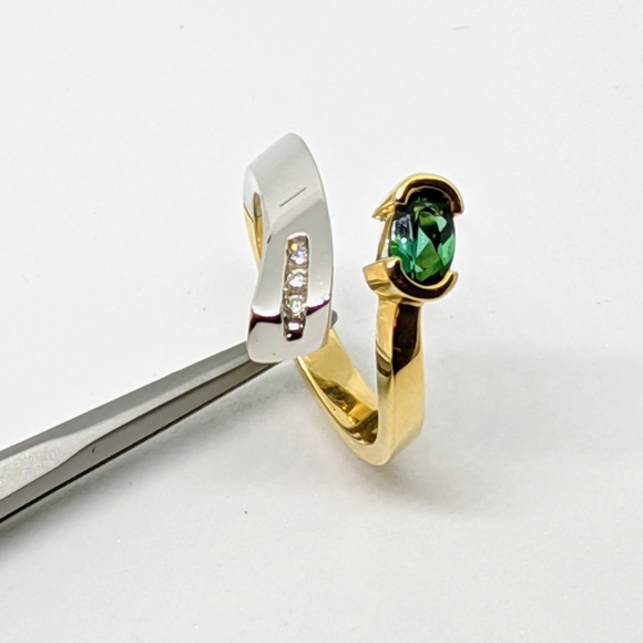 Green Tourmaline ring